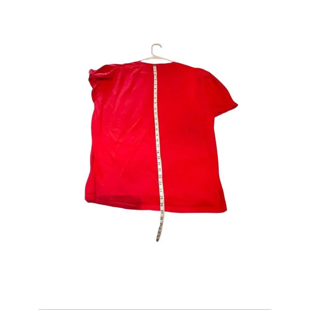 Gildan Red Soft Style Cotton Crew Neck Short Sleeve Ducati Graphic T-Shirt XL